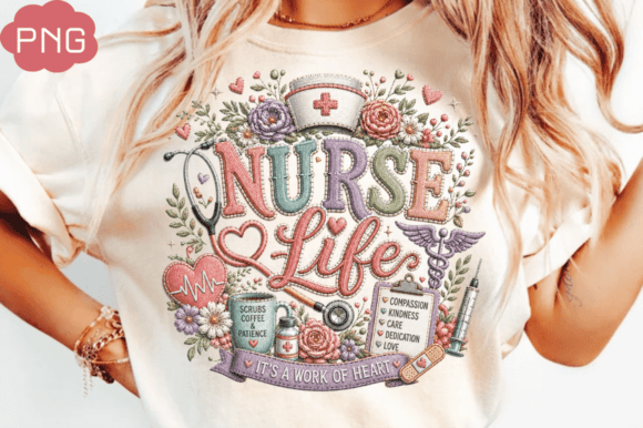 Celebrate Healthcare Heroes with Floral Nurse T-Shirt Design