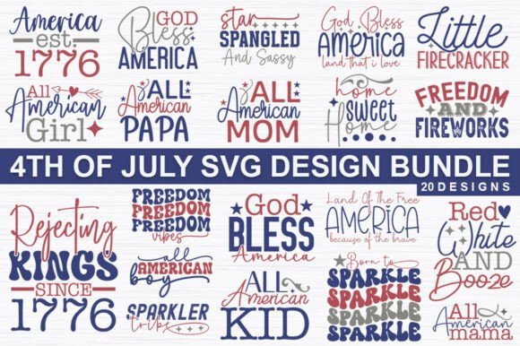 Celebrate Independence with Creative 4th of July SVG Designs
