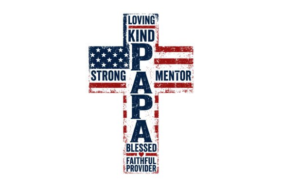 Faith, Family, and Country: The Patriotic Papa Cross Design