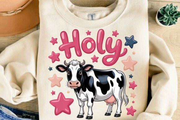 Holy Cow: A Sarcastic PNG Design for Modern Western Vibes