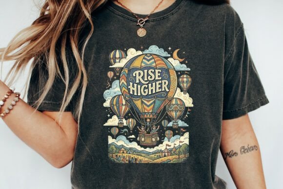 Rise Higher: A Vintage Hot Air Balloon Design for Adventurous Brands
