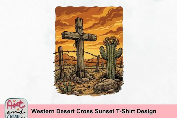 Western Desert Cross Sunset: A Design for the Bold